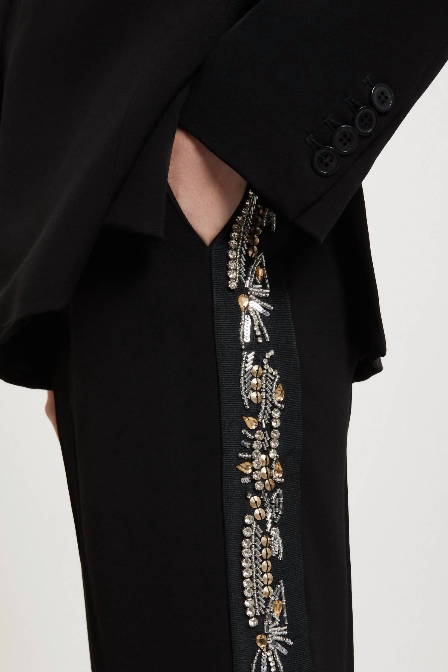 Ottod'Ame - Embroidered Palazzo Trousers