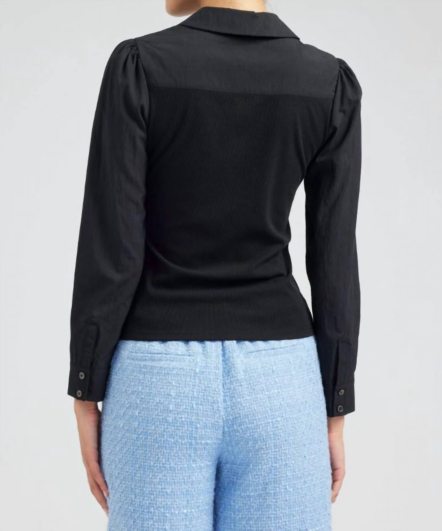 Current Air - Collared Knit Top