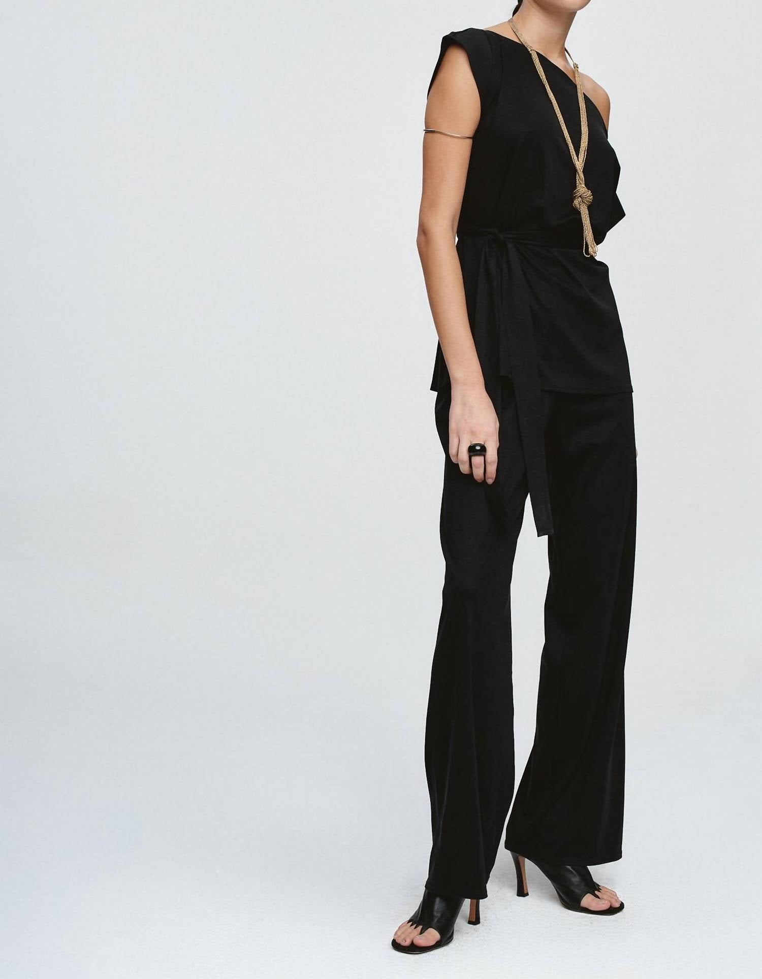 Marle Fay Top in black - women's blouse - view 5