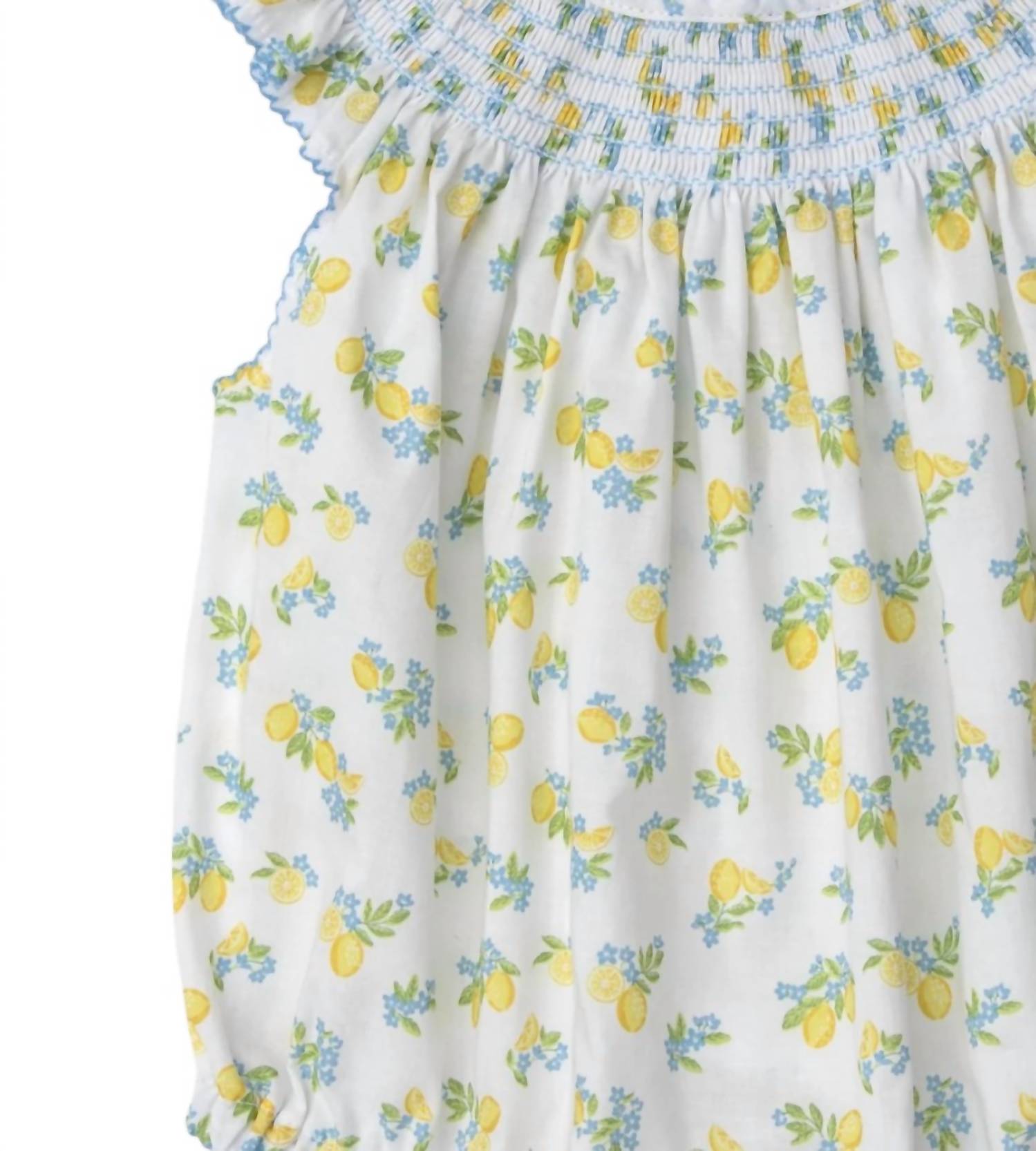 Kissy Kissy - Girl's Hand Smocked Ruffled Playsuit