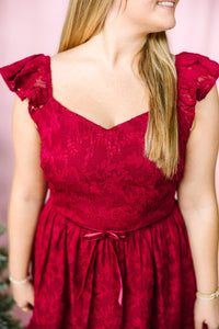 In February - Velvet Waist Maxi Dress
