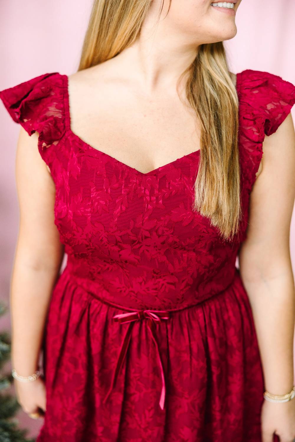 In February - Velvet Waist Maxi Dress