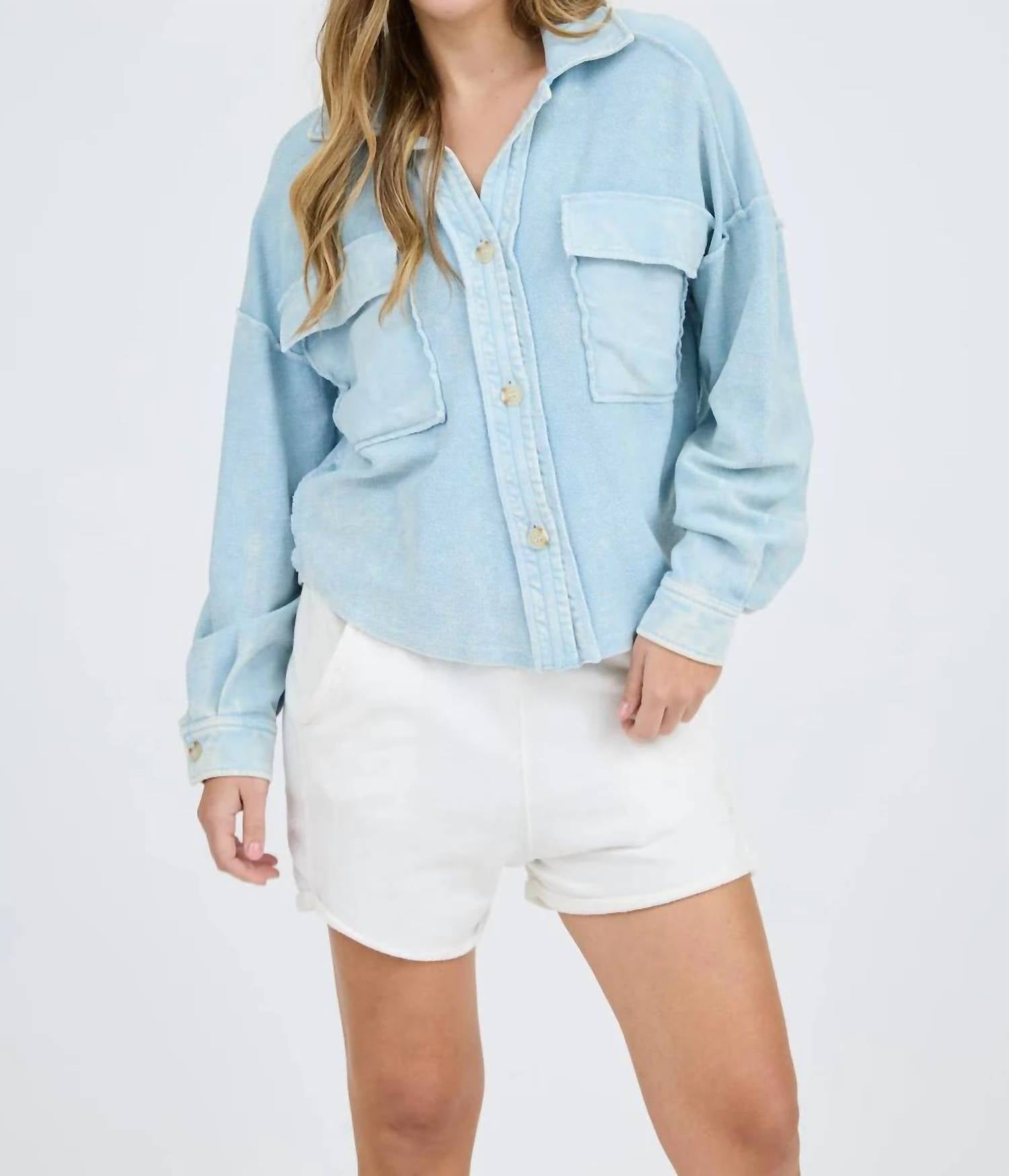 Blu Pepper - Vintage Wash Shacket