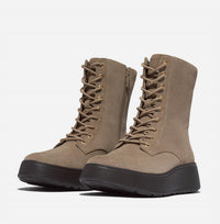 Fitflop - Women's F-mode Leather Lace Up Flatform Ankle Boot