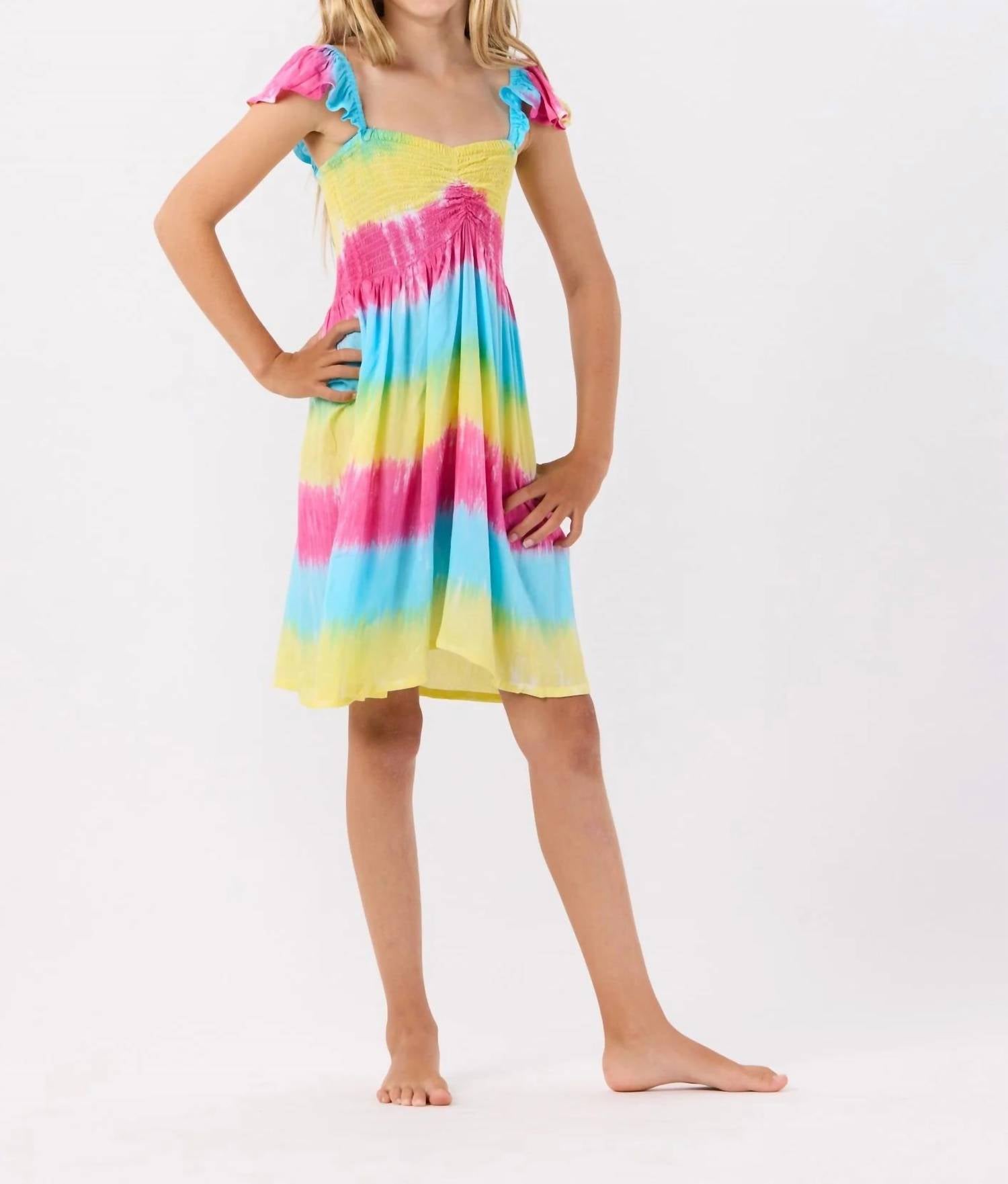 Tiare Hawaii Girls Hollie Dress in rainbow - kids' dress