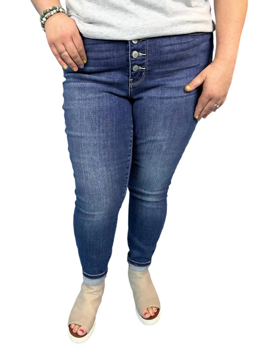 Judy Blue - Button Fly High Waist Jeans