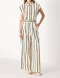 Flying Tomato - Pleated Wide Leg Pants