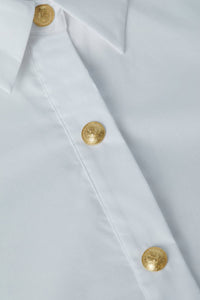 L'Agence - Cosette Crop Button Down Shirt