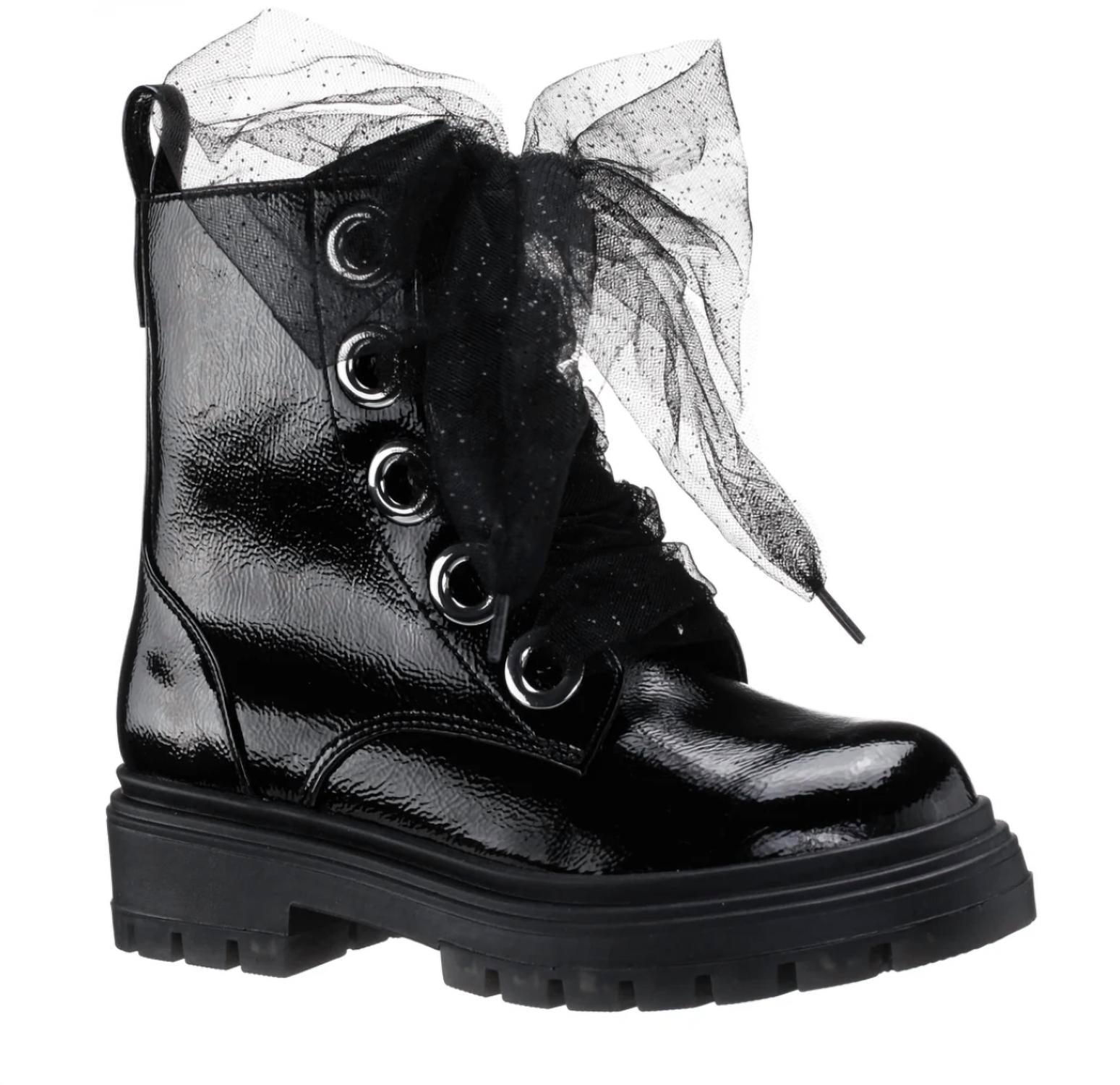 Nina - Girls' Chassy Lacce Up Boots