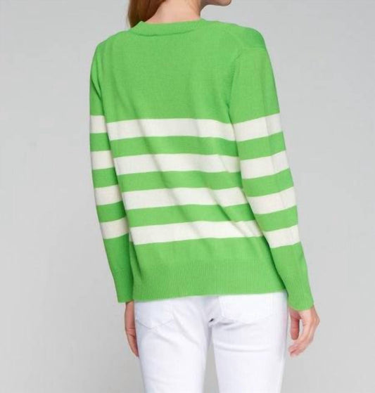 Vilagallo - Long Sleeve Striped Cardigan