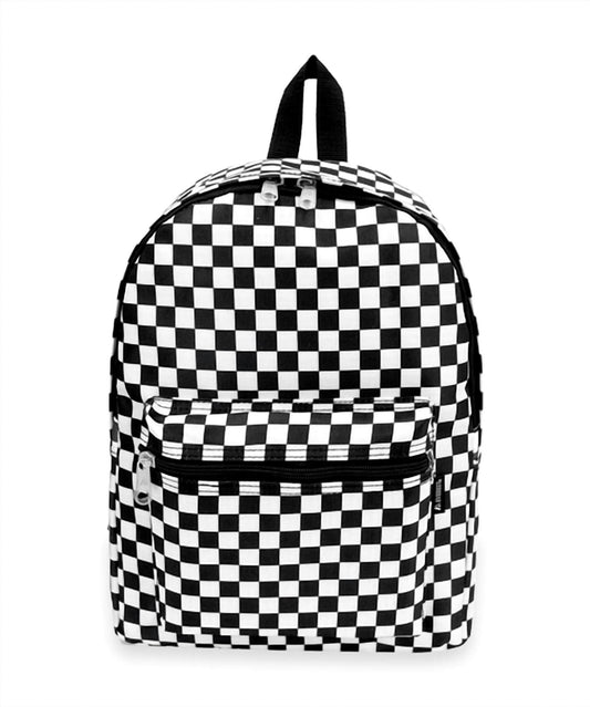 42Pops - Backpack with Square Checkered Design