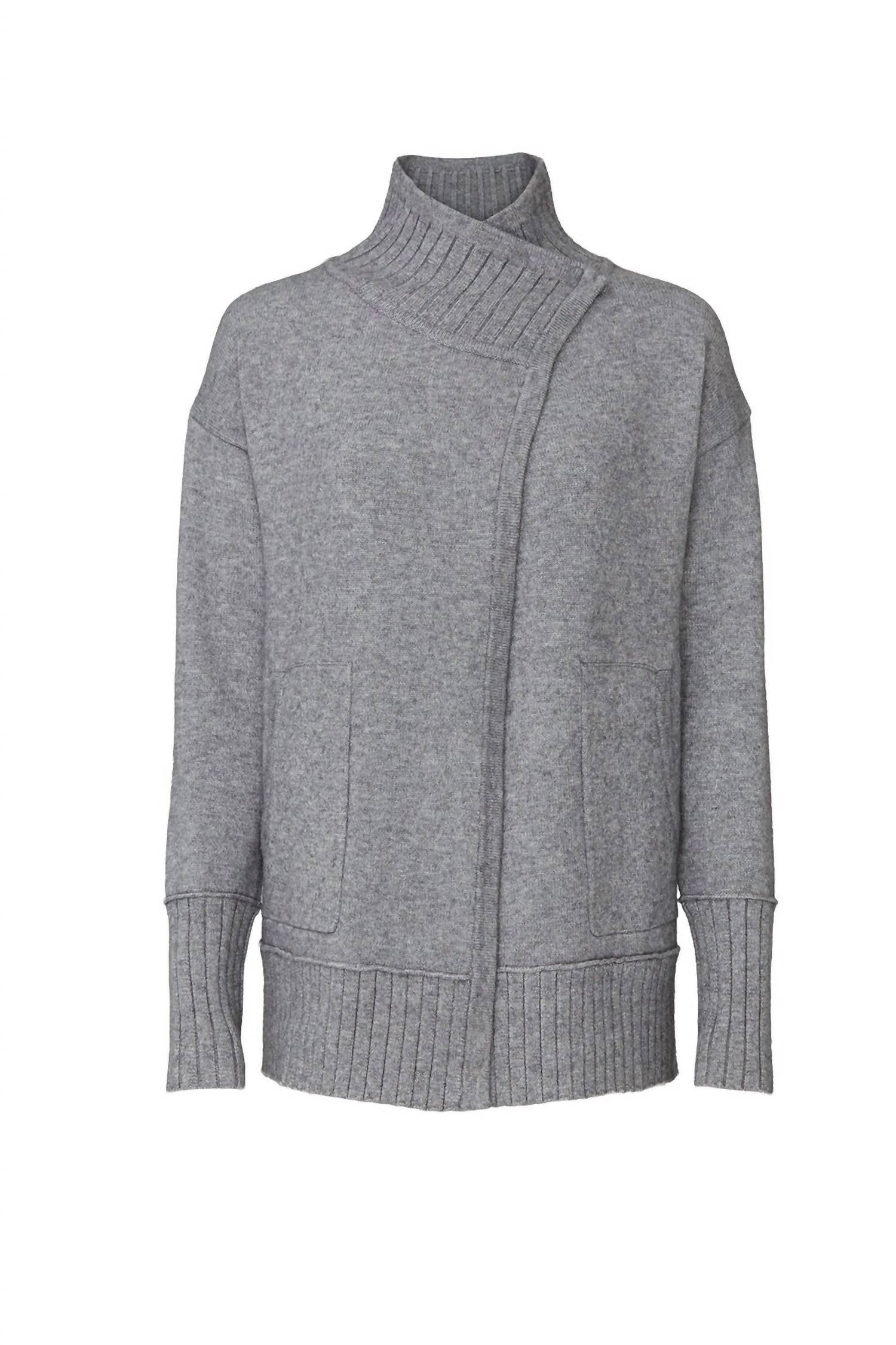 White + Warren - LOFTY BLEND RIBBED COATIGAN