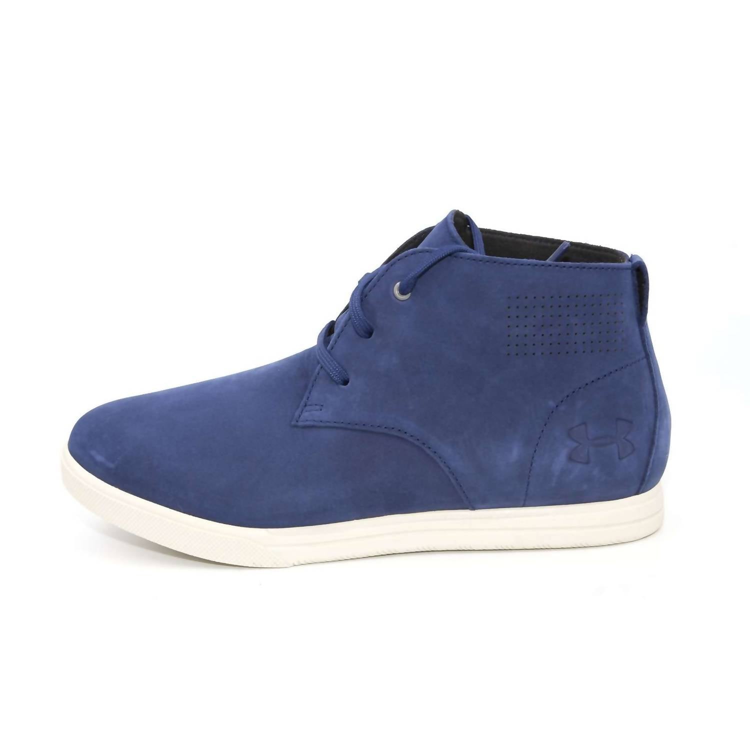 UNDER ARMOUR Girl's Grade School Coast Nubuck Sportstyle Shoes in midnight navy - kids' sneaker - detail view