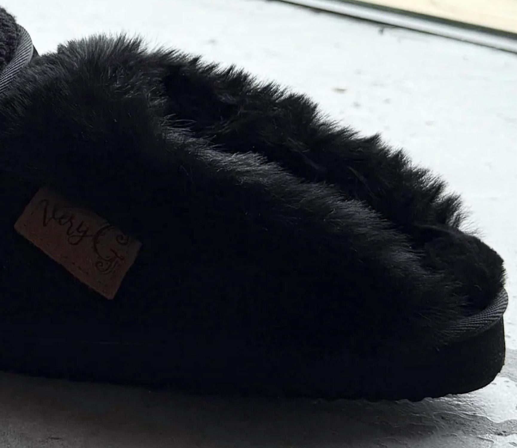 Very G Women's Sweater Slipper in black - women's shoe - alternate view