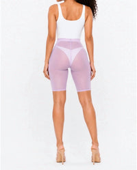 Jnk - On One Stretch Mesh Biker Shorts with Sheer