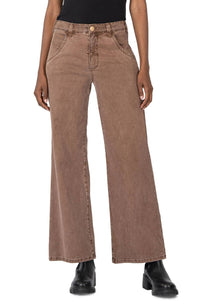 KUT FROM THE KLOTH Meg High Rise Ankle Wide Leg Jeans in fudge - women's jeans