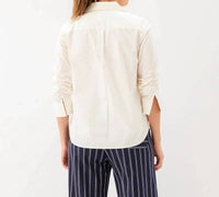 Karen Kane - Ruched Sleeve Button-up Shirt