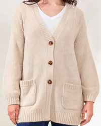 Tribal - Oversize Puff Sleeve Cardigan