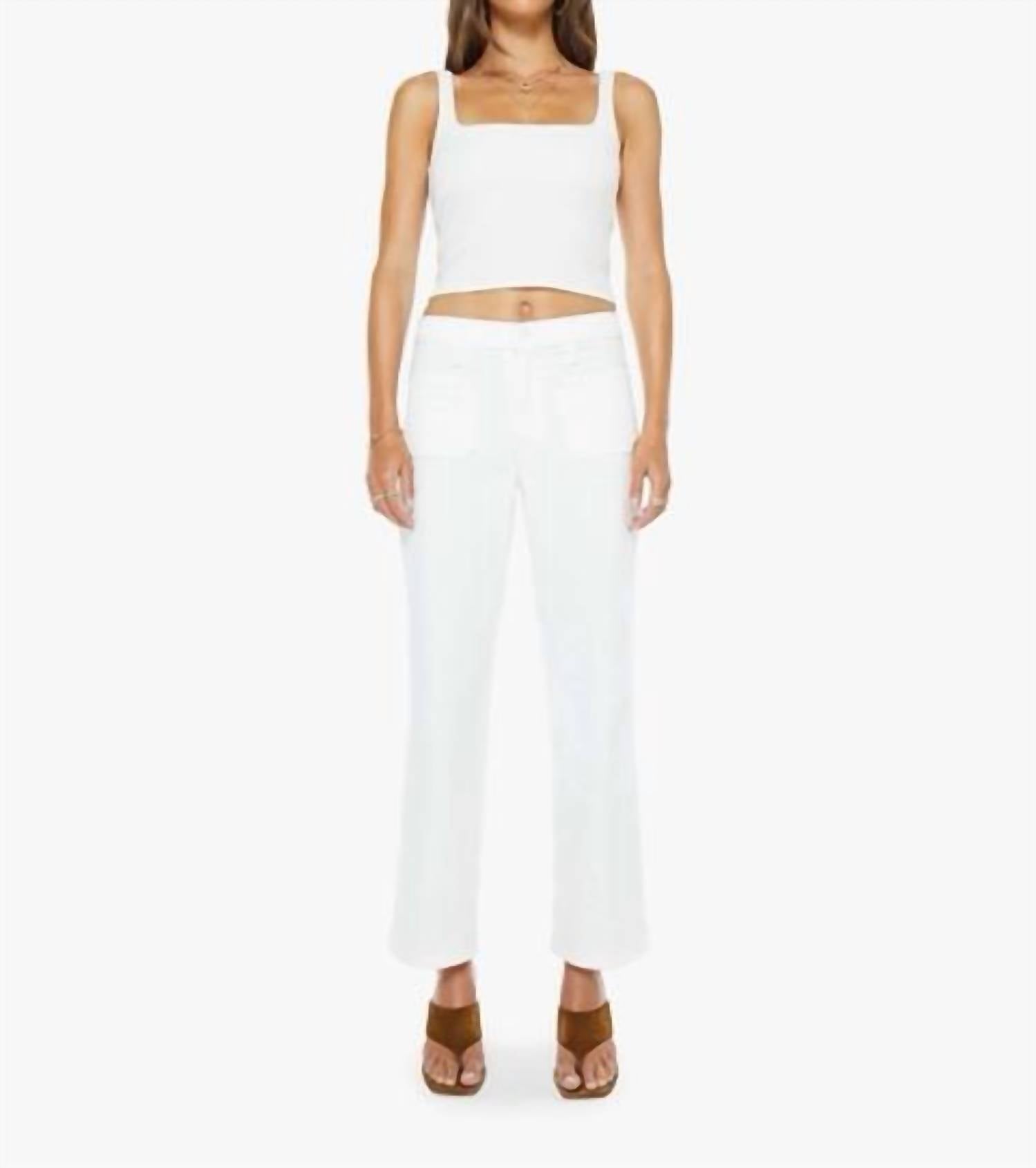 Mother - Patch Pocket Mid Rise Maven Ankle Jeans