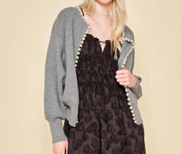 Dra Los Angeles - Luisa Grey Pearl Cardigan
