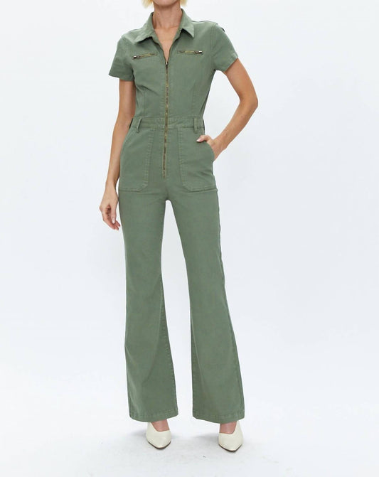 Pistola - Martina Short Sleeve Flare Jumpsuit