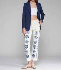 Vilagallo - Amelie Embroidered Trouser