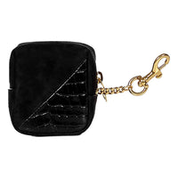 Saint Laurent - Women's Jamie Ysl Cube Crocodile Print Leather Key Ring