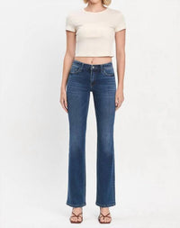 VERVET BY FLYING MONKEY Miranda Relaxed Bootcut Jeans in revere - women's jeans - alternate view