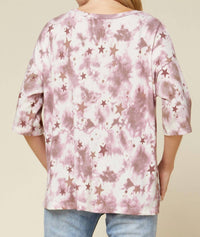 Entro - Tie Dye & Stars Top