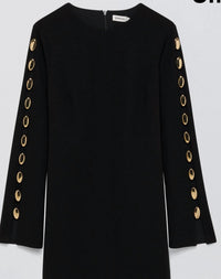 SIMKHAI Joisian Mini Dress in black - women's dress - alternate view