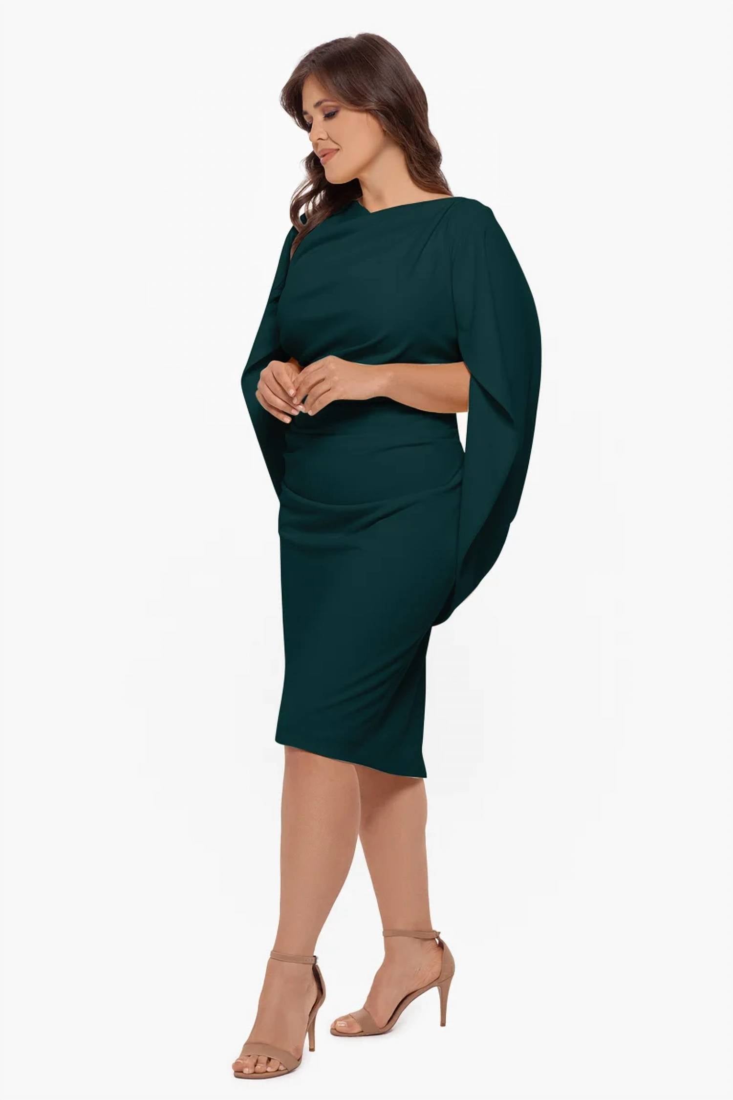 Betsy & Adam - Scuba Crepe Caplet Knee Dress