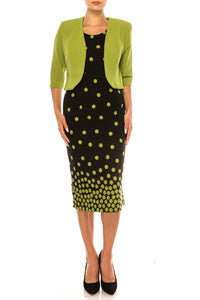 Maya Brooke - Polka Dot Two-piece Jacket Dress
