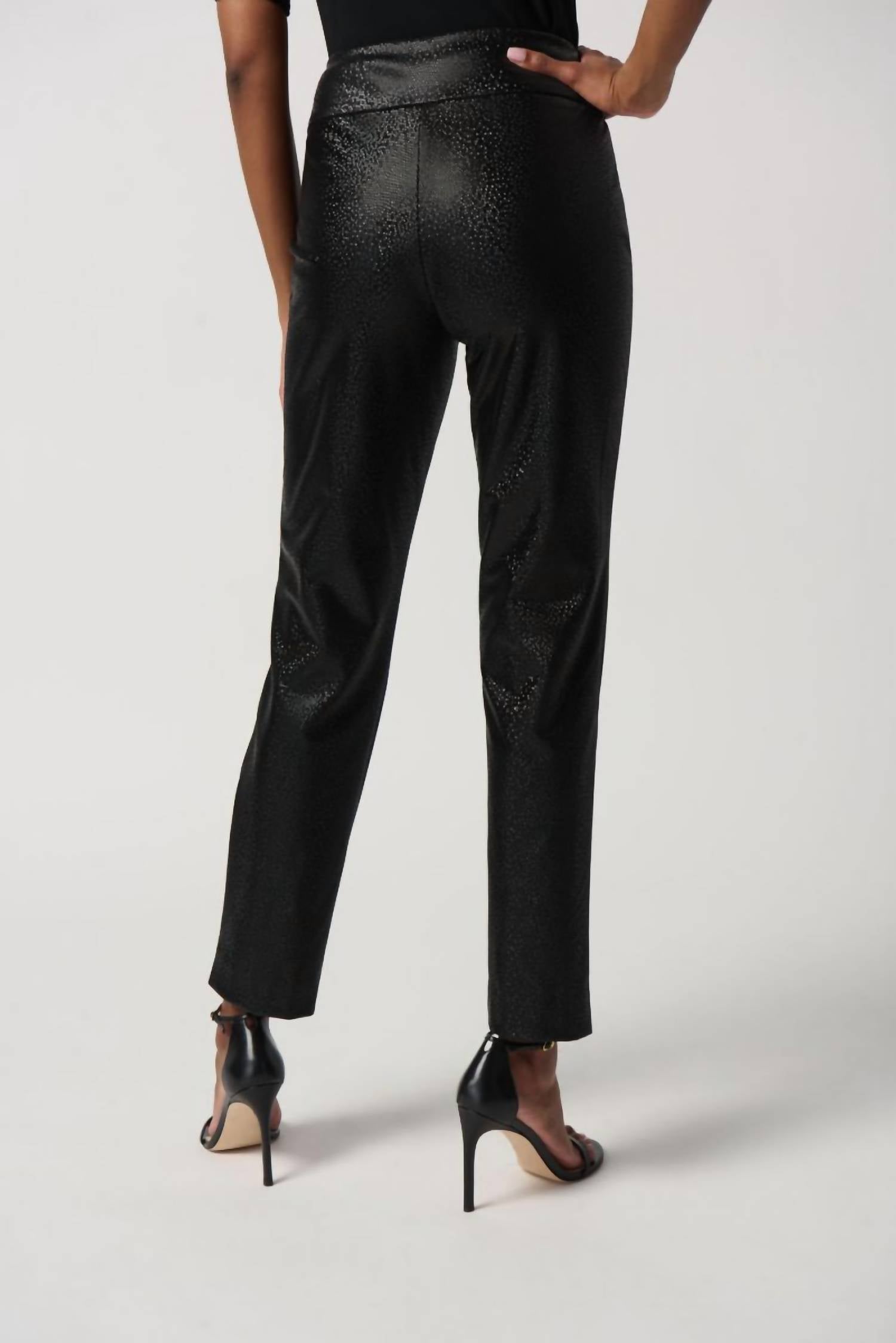 Joseph Ribkoff - Florence Faux Leather Slim Fit Pull-on Pant