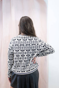 Thml - Geometric Pattern Knit Cardigan