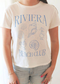 Z Supply Riviera Tourist Tee in sea salt - women's t-shirt