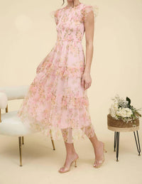 Blu Pepper - Lucia Floral Smocked Tiered Maxi Dress