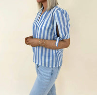 Thml - Mckinley Stripe Tie Top