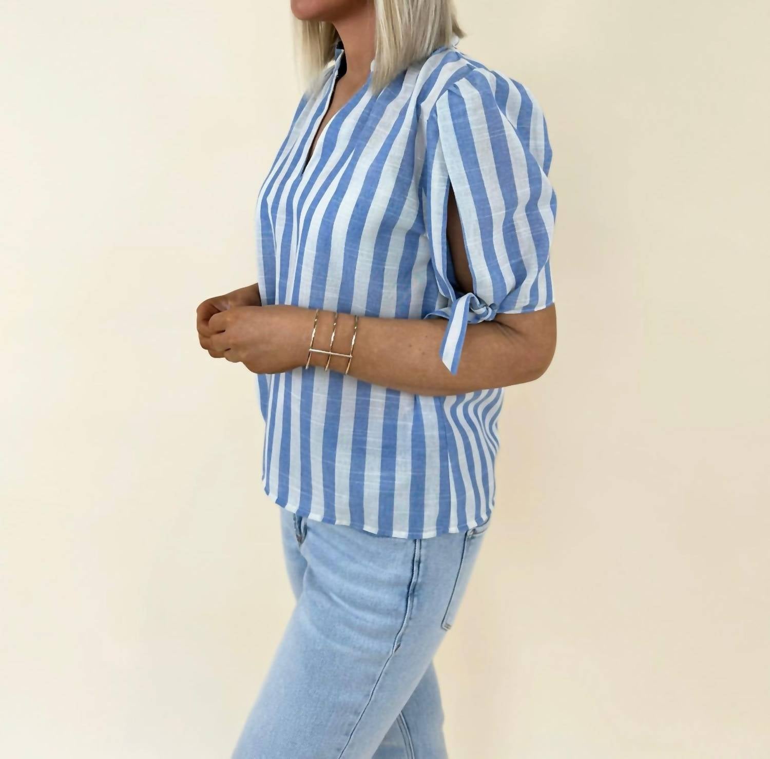Thml - Mckinley Stripe Tie Top