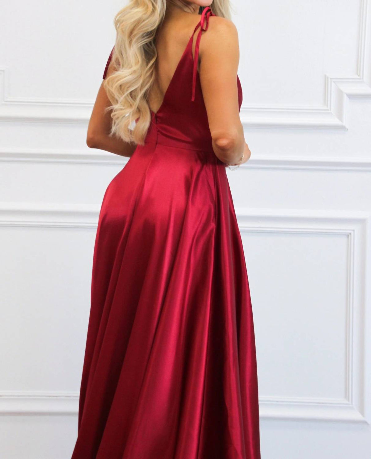 Cinderella Divine - Born To Love You Satin Slit Formal Dress