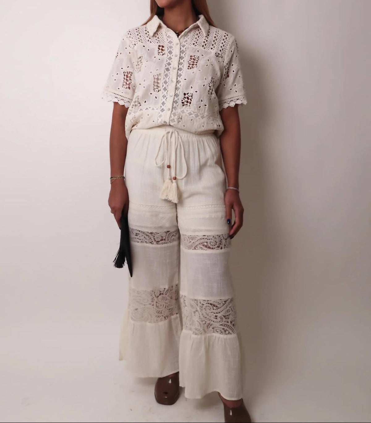 Miss Me - Wide Leg Tiered Pants