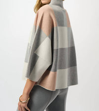Joseph Ribkoff - Plaid Jacquard Sweater Knit Top