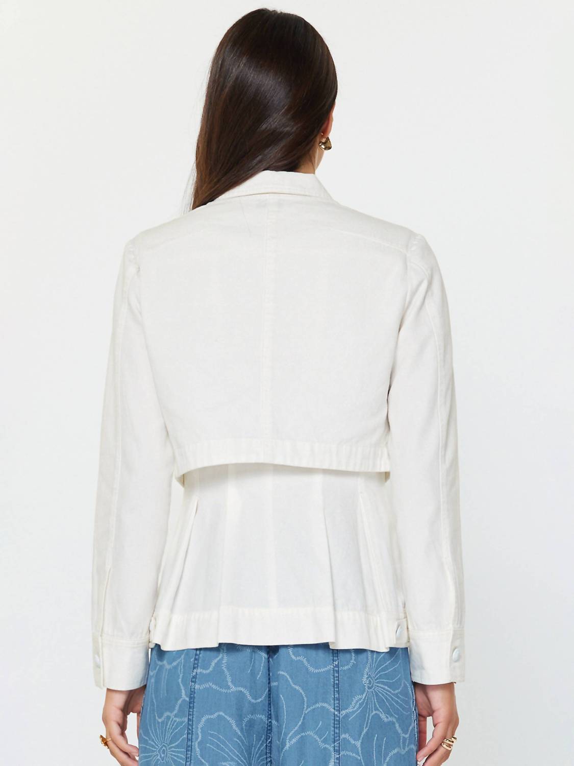 Current Air - Layered Denim Jacket & Vest Set