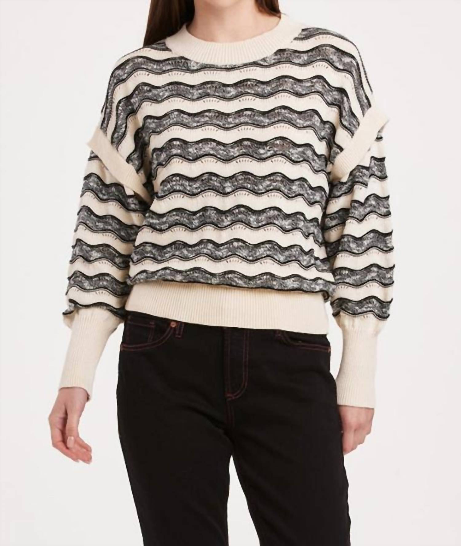 Another Love - Myla Wavy Stripe Sweater