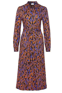 Desoto - Abstract Print Midi Shirtdress