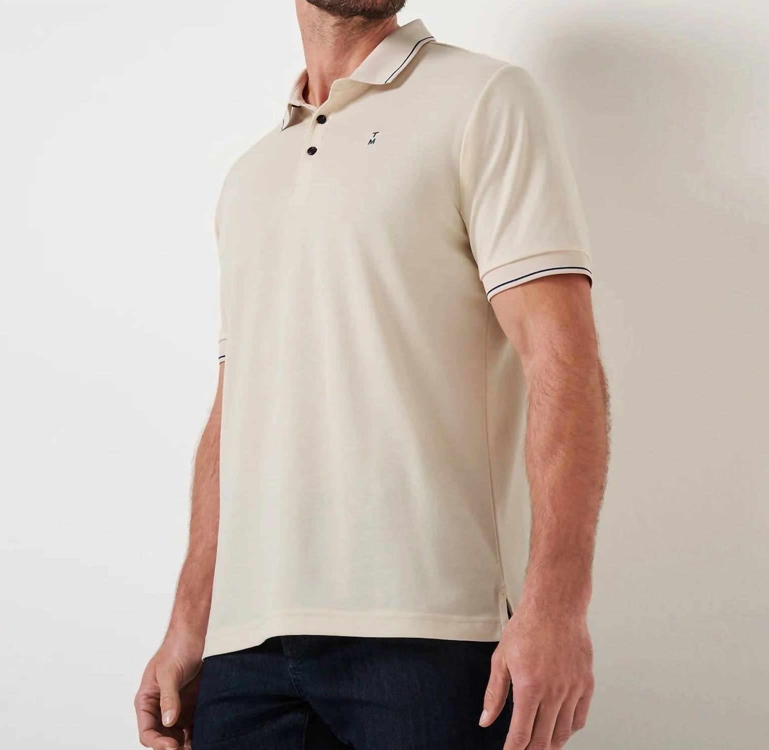 TravisMathew Happier Hour Polo in birch - men's shirt - alternate view