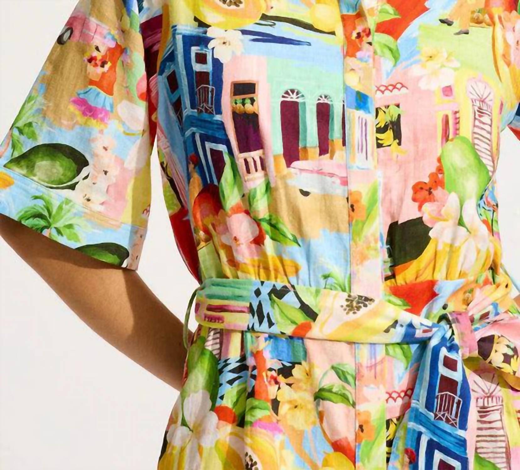 Seafolly - Cuba Print Mini Shirt Dress