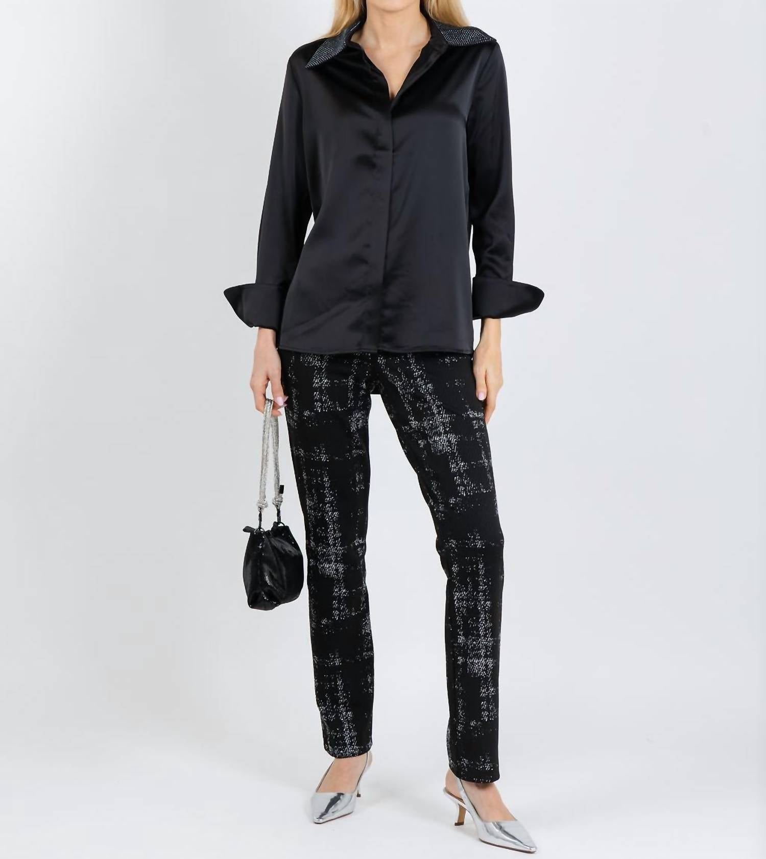 Joseph Ribkoff - Plaid Print Pull On Pants