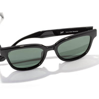 Sunski Women's Miho Square Sunglasses in black forest - women's accessory - alternate view
