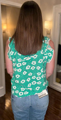 Thml - Flower Print Ruffle Top
