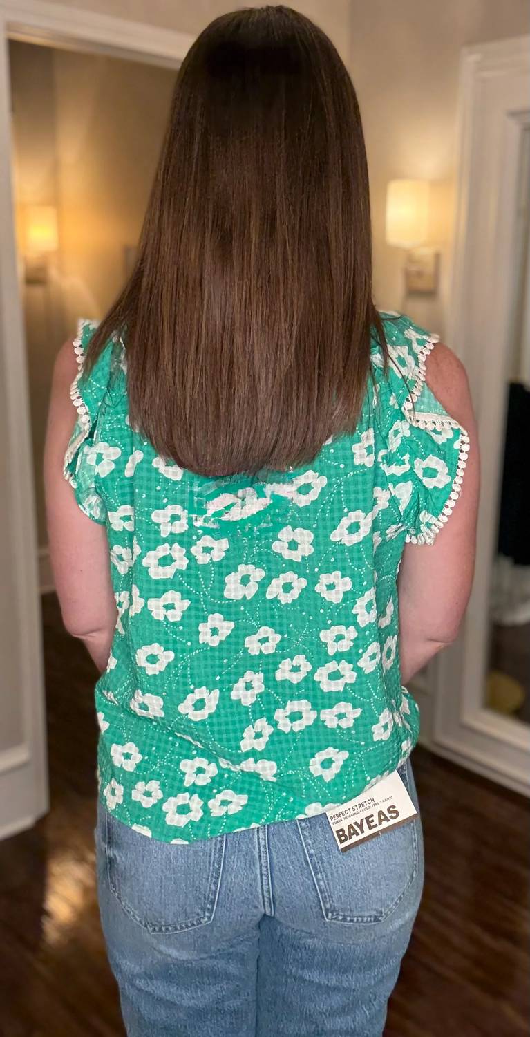 Thml - Flower Print Ruffle Top
